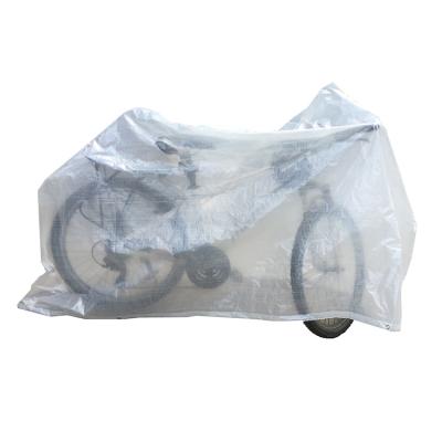 China PE Material Waterproof Outdoor 100% Polyester Transparent Bicycle Cover for sale