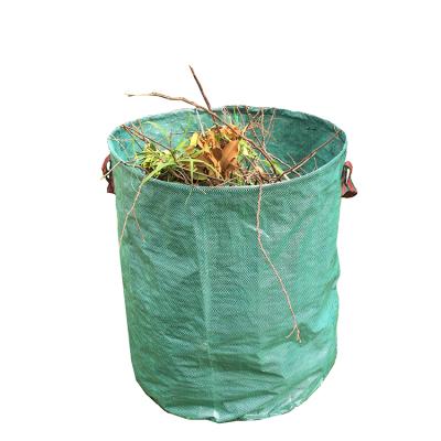 China Heavy Duty Foldable Waterproof PE 272L PP Sheet Sack Garbage Sack Garden Garbage Bag for sale