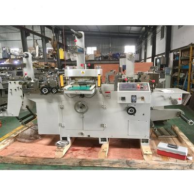 China Paper Roll To Roll Adhesive Label Flat Bed Die Cutting Machine for sale