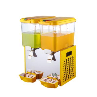 China Eco - Friendly Refrigerator Vending Cafeterias Cold Orange Juice 18 Liter Fruit Juice Dispenser for sale