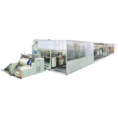 China Full Automatic High Capacity Quick Setup Baby Diaper SAP Ultra Thin Sheet Making Machine for sale