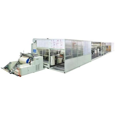 China Disposable Sanitation Industry 1200mm Layer 5 Structure Full-automatic SAP Sheet Making Machine for sale