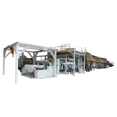 China High Production Efficiency 2400mm Three Type In One Fully Automatic Disposable Baby Diaper SAP Sheet Machine for sale