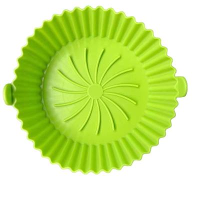 China Sustainable Air Fryer Tray Food Grade Household Silicone Food Oven Baking Round Special Baking Mat for sale