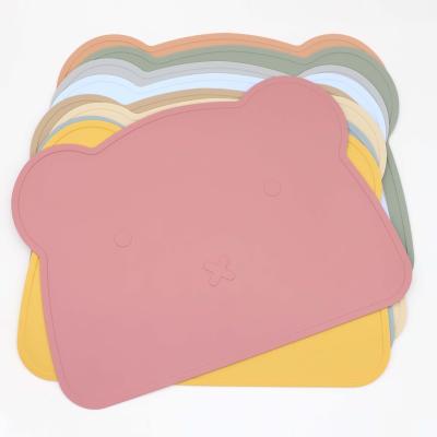 China BPA Free Dirty Bear Silicone Heat Insulation Pad Environmental Protection Tabletop Products for sale