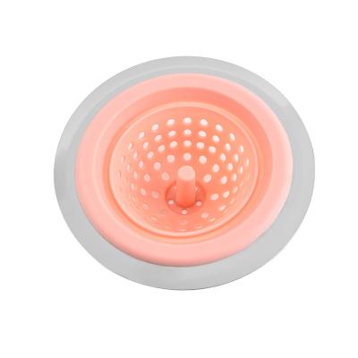 China Sustainable Stain Silicone Hair Catch Floor Drain Wash And Prevent Clogging Bathroom Kitchen Filter for sale