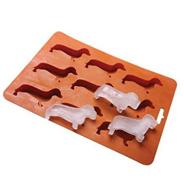 China Hot Selling Animal Kitchen Bar Cartoon Silicone Ice Box Puppy Shape Ice Chocolate Mold for sale