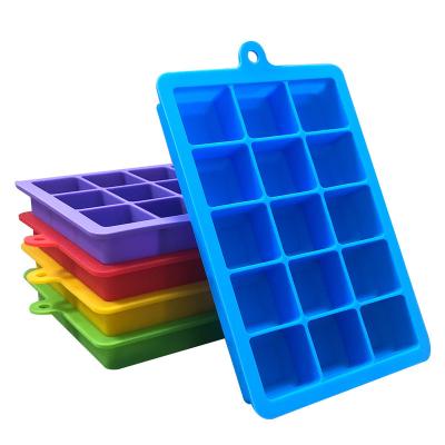 China Viable factory direct ice cube tray silicone with food grade silicone freezer storage box for sale