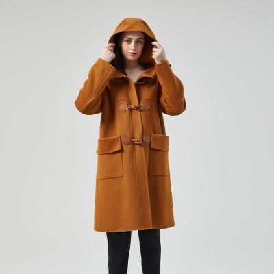 China Long Cashmere Jacket Lady Australia 100% Wool Wool Coat Breathable for sale