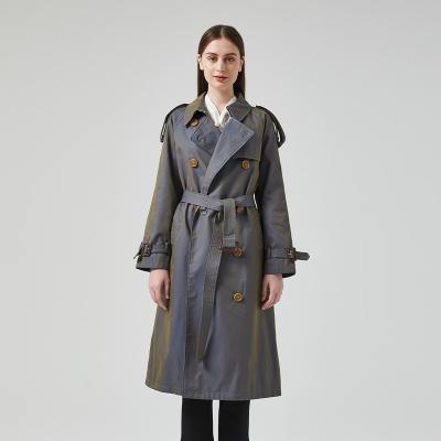 China European ODM Winter Autumn Ladies Super Waterproof Anti-wrinkle And Windproof Custom Oversized Trench Coat For Women for sale