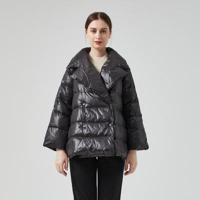 China Breathable Outdoor Casual Loose Stripper Shiny Wear Winter Women Style Down Jacket for sale