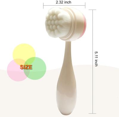 China 2022 Multi-Function Amazon Skin Brush Battery Battery Clean Facial Beauty Machine Facial Clean Type Sweep Mini Facial Cleansing Brush for sale