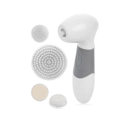 China Water Resistant Rotating Facial Massager DEEP CLEANING Cleansing Pad Brush with 4 Exfoliation Brush Heads - Full Face Spa for sale