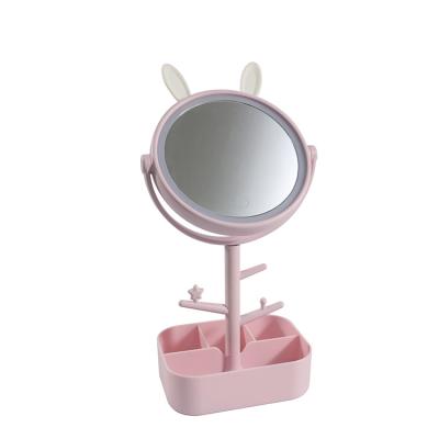 China High Quality Lighted Makeup Mirror with Lights and Storage Box - Fabuday 3 Color Dimmable LED Light Up Mirror with Detachable for sale