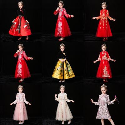 China SQG 089 Beautiful Little Queen Anti-wrinkle SQG 089 Children's Casual Custom Kids Bridesmaid Kids Mesh Tulle Flower Girl Dresses Christmas Clothes for sale