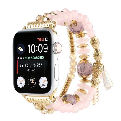 China Fashion\Dress Women's Watch Strap 40mm Popular Luxury Pearl Buckle Resin Watch Band Strap 38mm For Apple Watch Series 7 6 5 4 3 2 1SE 42/44/45 mm for sale