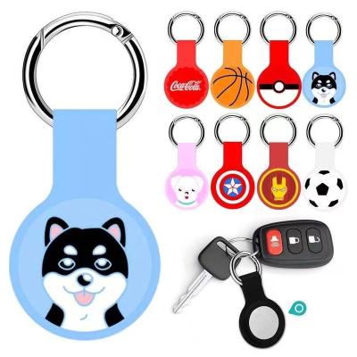 China Hot Pet Tracker Locator Case Silicone Airtag Wholesale Anti-lost Cover Device Cartoon Protector For Apple Airtags for sale