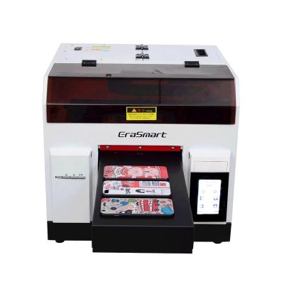 China Home Use EraSmart A4 Auto Led UV Printer 3D UV Flatbed Printer For Mobile Phone Case for sale