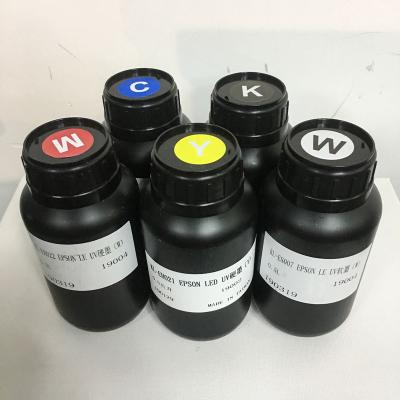 China Good erasmart wooden uv led curing ink epson 1800 1390 xp600 dx5 head uv ink for flatbed printer for sale