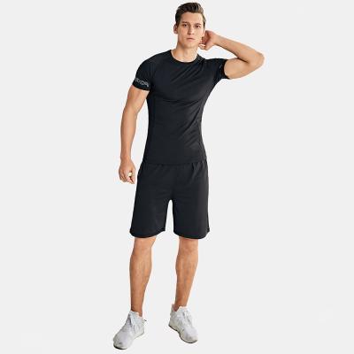 China QUICK DRY 2 Pieces Men's Sportswear Tracksuit Include T Shirt Shorts And Legging Pants for sale