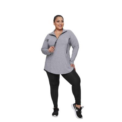 China Yoga Suit Solid Color Sports Breathable Sweat-absorbent Quick Dry Fitness Fit Plus Size Women Clothing for sale