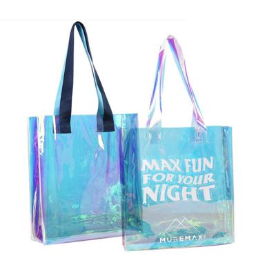 China 2021 Fashion Custom New Fashion Cosmetic Bag PVC Zipper Packaging Laser Bags for sale