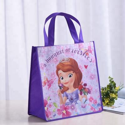 China Reclycled sophia princess design non woven bag for little girl gift for sale