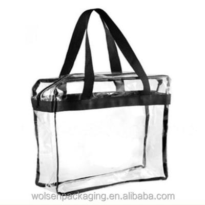 China Recyclable home textile pvc bag pvc zipper cover bag/PVC zipper cover tote bag for sale