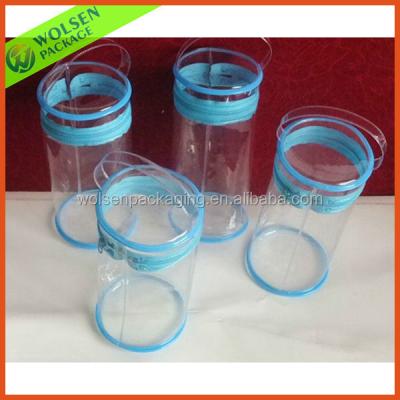 China Recyclable PVC Plastic Bag, Clear PVC Round Bag With Zipper On Top, PVC Gift Bags for sale