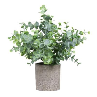 China Natural Contact Tall Frost Eucalyptus Plant DS556 High Potted Office Artificial House Plants Nordic Decorations Artificial Plant for sale