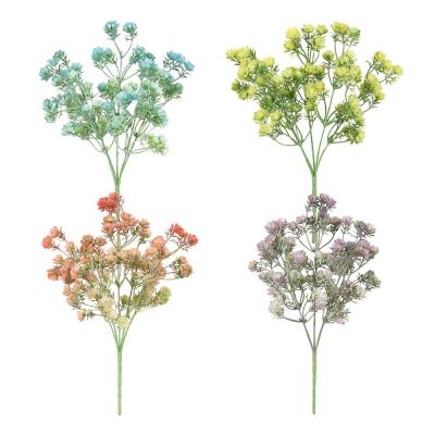 China Rosebud Natural Artificial Plants Wholesale Three Legs Bouquet G6105 Wholesale Artificial Plants High End Touch Paint Spray Paint Home Decor High End Flower for sale