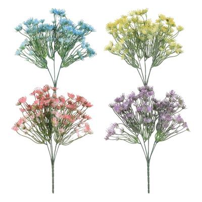 China High-end indoor soft decoration spray paint artificial flowers nine touch forks bouquet G6106 natural wholesale artificial plants for sale