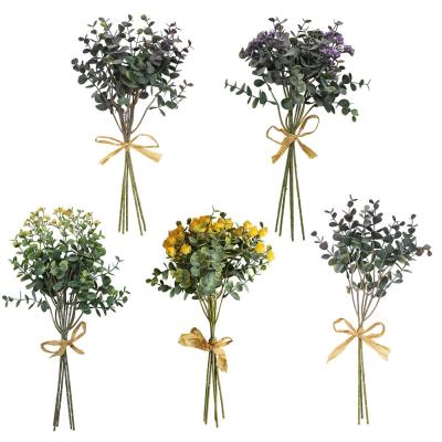 China Natural Touch Wedding Hand Held Flowers Bundle Aaffia Combination Vase Sweet Home Flower Arrangement DIY Bundle Artificial Flower for sale