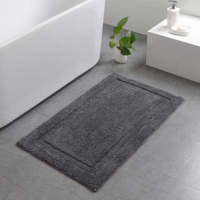 China Sustainable Water Absorb Bath Mat Non Slip Floor Shower Mat Microfiber Shaggy Bath Mat For Bathroom Bedroom for sale