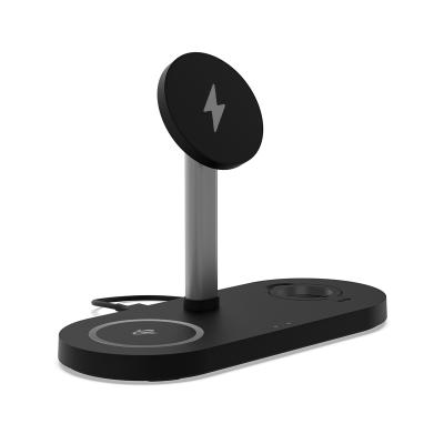 China Video Game Player Portable 3 in 1 QI Wireless Charging Stand Multi-Function Stand Three-in-One Charger for Phone Earbuds for sale