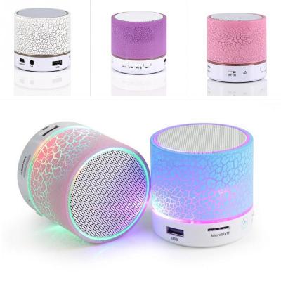 China Amazon AirPlay Tooth Speaker Low Price Products Custom Mini Gift Blue LED Speaker Wireless Portable Car Speaker for sale