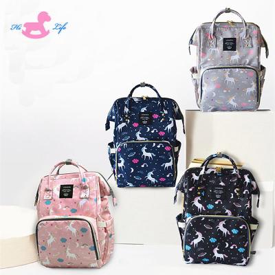 China 2018 New Design Canvas Cute Mother Bag Diaper Bag Backpack for sale