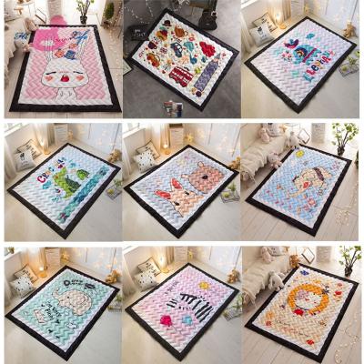 China Soft Toy 2018 New Design Korea Cotton Knitted Baby Play Mat By Handmade for sale