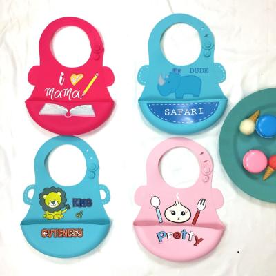 China 2018 Good Quality Silicone Design Viable Animal Baby Bib Waterproof Baby Bib for sale