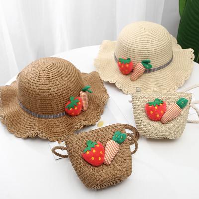 China 2021 Hot Custom Cotton Plain Mid Sale Cheap Straw Hats In Summer for sale