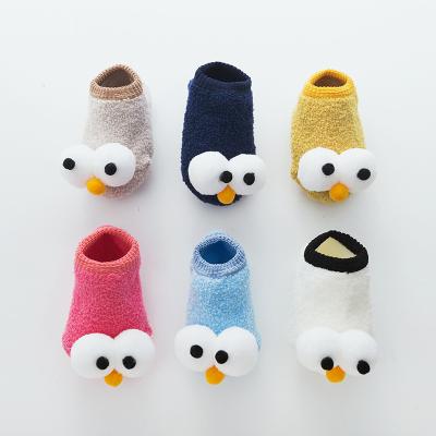 China Antibacterial Warm Cute Wholesale Super Soft Baby Socks Design Organic Cotton In Winter for sale