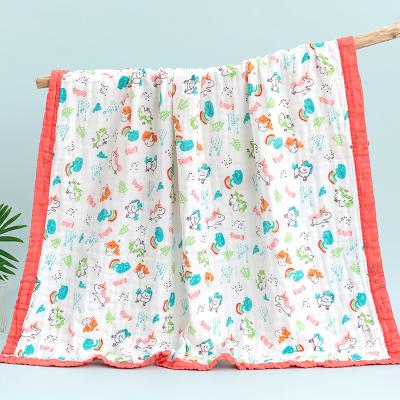 China Anti-pilling 4 Layer Soft Bamboo Baby Wrap Baby Blanket Baby Blanket for sale