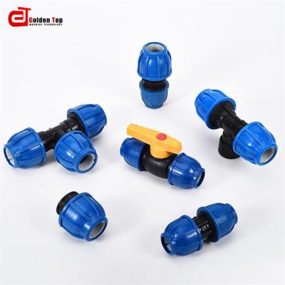 China Wholesale Cheap Price Corrosion Resistant OEM PP Coupling Irrigation Water Supply Compression Fittings for sale