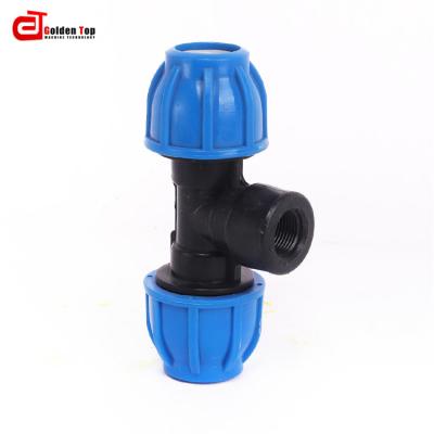 China Good quality professional anti-corrosion round blue pp coupling irrigation compression fittings for sale for sale