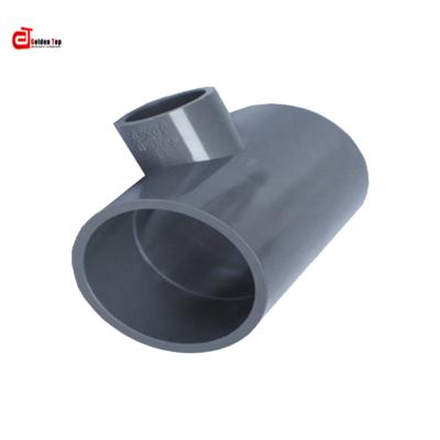 China Factory direct sale high quality corrosion resistant cheap electrofusion fusion reducing tee PVC-U pipe fittings for sale