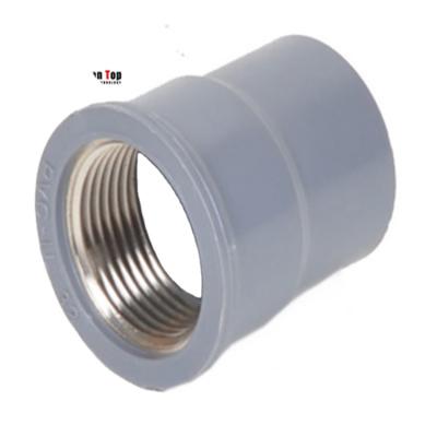 China Good Quality PVC Material PVC Pressure Fitting Female Threaded Coupling Socket Adapter Pipe Fittings Equal for sale