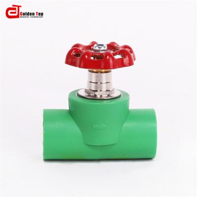 China New arrive cheap equal price brass red handle water valve female thread ball valve double level long for sale