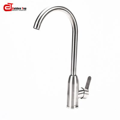 China Pull Out Top Case High Quality 304 Stainless Steel Deck Mounted Single Handle Kitchen Sink Faucet for sale