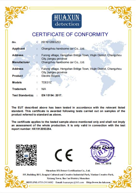 CE - Xuzhou Furinkazan Import & Export Trade Co., Ltd.