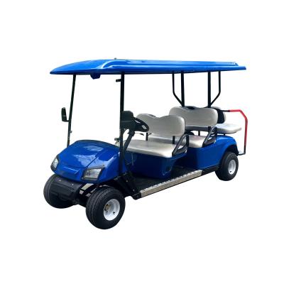 China Steel frame wholesale price 2 seater mini battery 60v electric golf cart with bucket pickup truck for sale